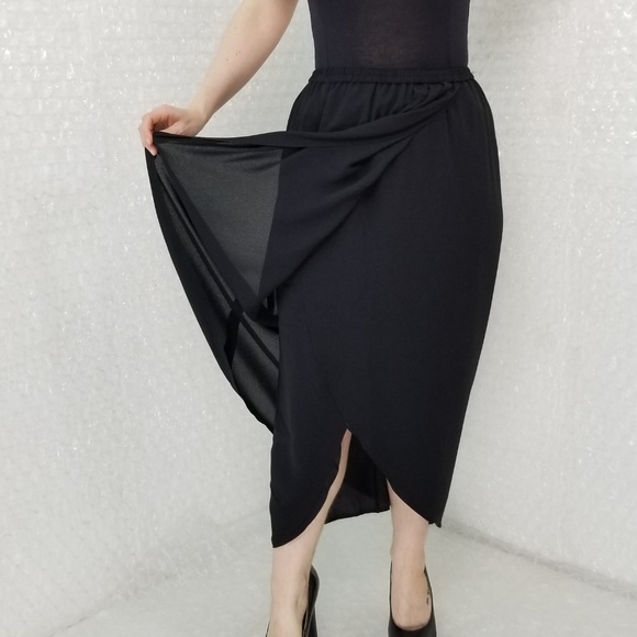 SOLD🌈1980s Frank Usher tulip hem skirt - Picture 6 of 7